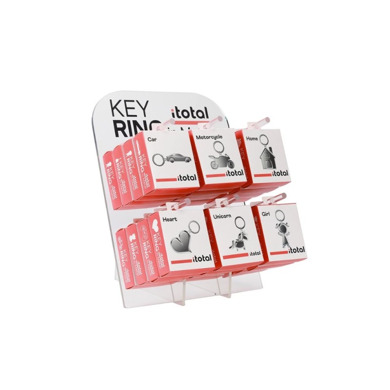 Expositor de sobremesa para llaveros de metal Expositor de sobremesa para llaveros de metal