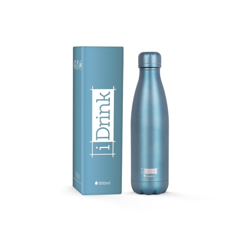 Botella Térmica 500 ml verde metalizado Botella Térmica 500 ml verde metalizado