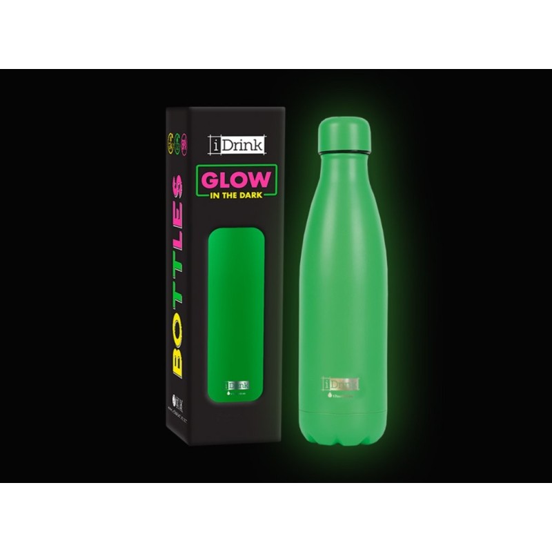 Botella Térmica 500 ml GLOW IN THE DARK verde Botella Térmica 500 ml GLOW IN THE DARK verde