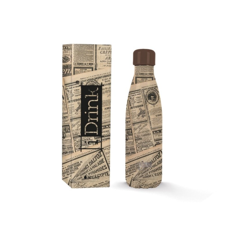 Botella Térmica 500 ml OLD NEWSPAPER Botella Térmica 500 ml OLD NEWSPAPER