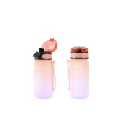 Botella Tritan 500 ml naranja y lila Botella Tritan 500 ml naranja y lila