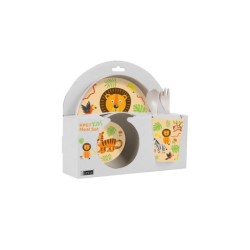 Set RPET Kids con Taza, Cuenco, Plato y Cubiertos ANIMALS Set RPET Kids con Taza, Cuenco, Plato y Cubiertos ANIMALS
