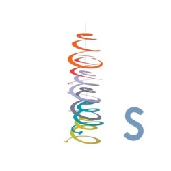 ESPIRALES PARA COLGAR SET 6 COLORES - PEQUEÐAS