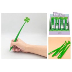 Boligrafo cuatrifolio en plastico