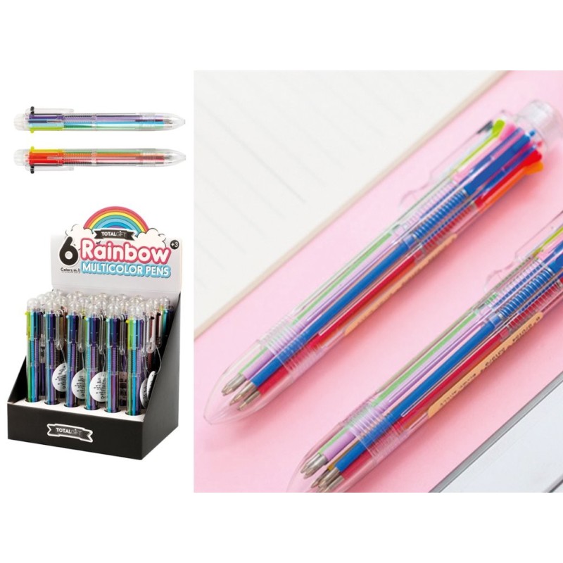 Bolígrafo Multicolor Arco Iris - expositor 24 uds Bolígrafo Multicolor Arco Iris - expositor 24 uds