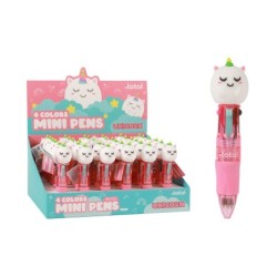 Mini Bolígrafo 4 en 1 UNICORN - expositor 36 uds