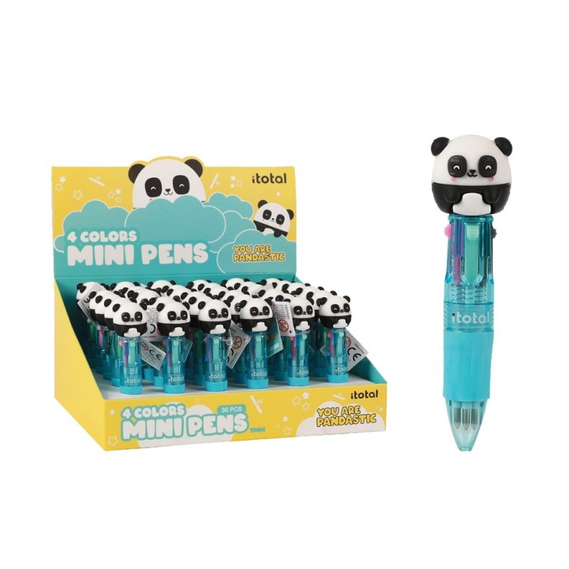 Mini Bolígrafo 4 en 1 PANDASTIC - expositor 36 uds Mini Bolígrafo 4 en 1 PANDASTIC - expositor 36 uds