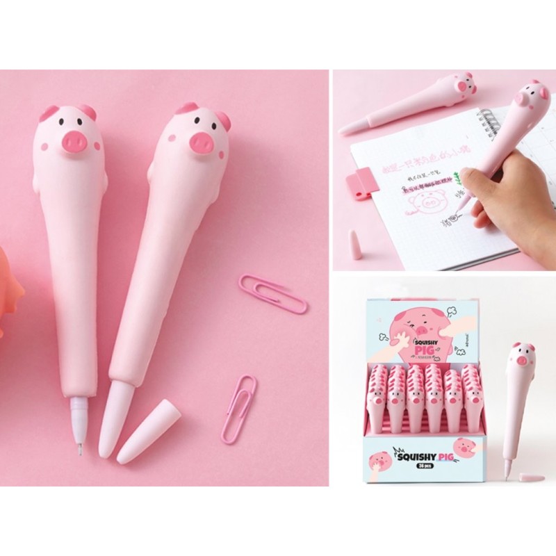 Bolígrafo Squishy Cerdito - expositor 36 uds Bolígrafo Squishy Cerdito - expositor 36 uds