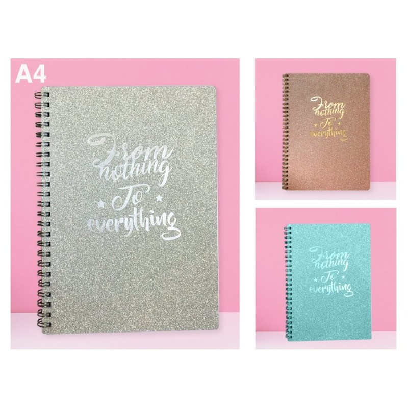 Cuaderno purpurina Cuaderno purpurina