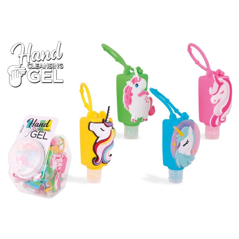 Gel Desinfectante Unicornio mix 4 design - expositor 24 uds Gel Desinfectante Unicornio mix 4 design - expositor 24 uds