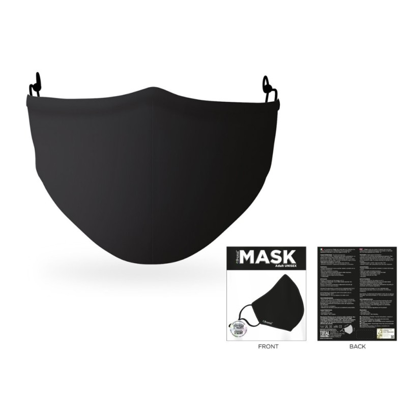 Máscara de cobertura de poliéster Preto Máscara de cobertura de poliéster Preto