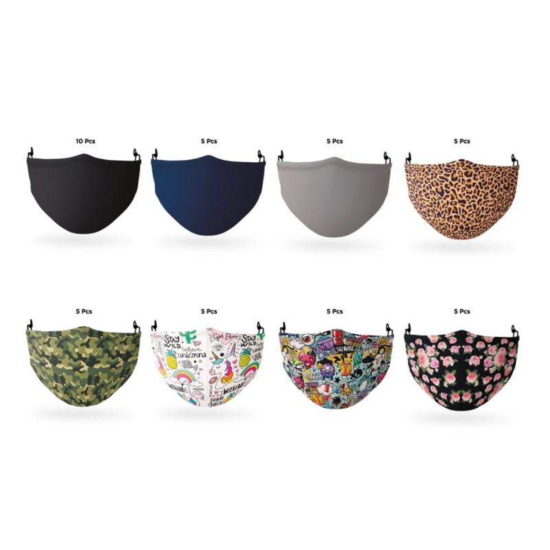 Assortimento 50pz 8 disegni adulto (no bandiera italiana) Assortimento 50pz 8 disegni adulto (no bandiera italiana)