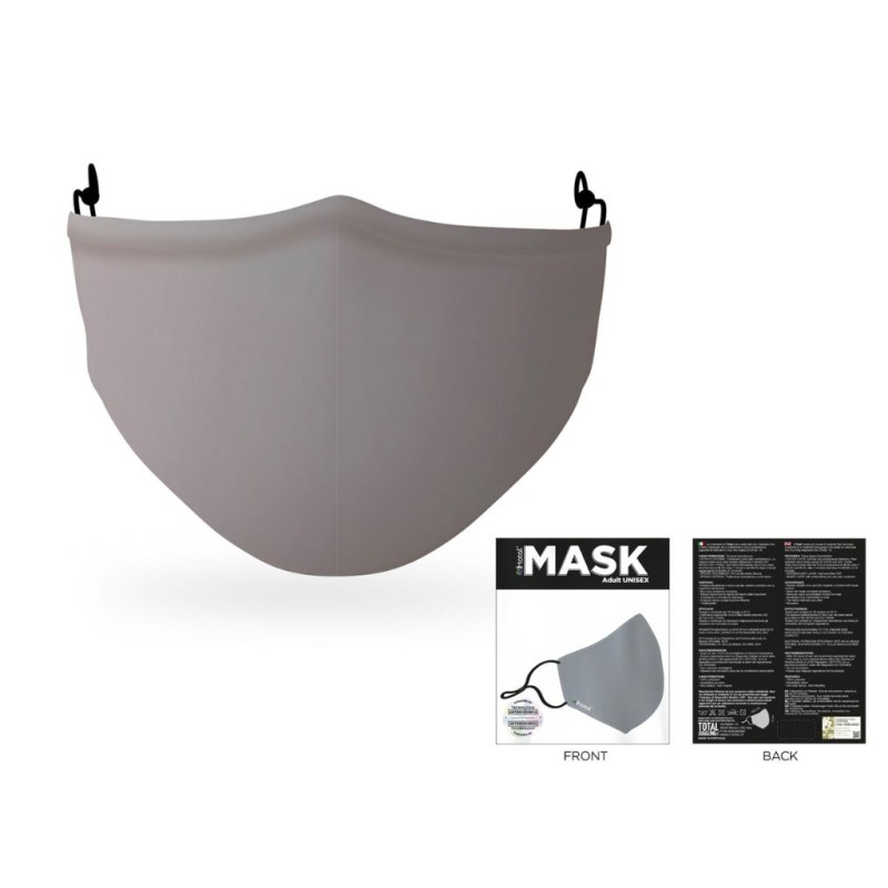 Máscara de cobertura de poliéster Cinza Máscara de cobertura de poliéster Cinza