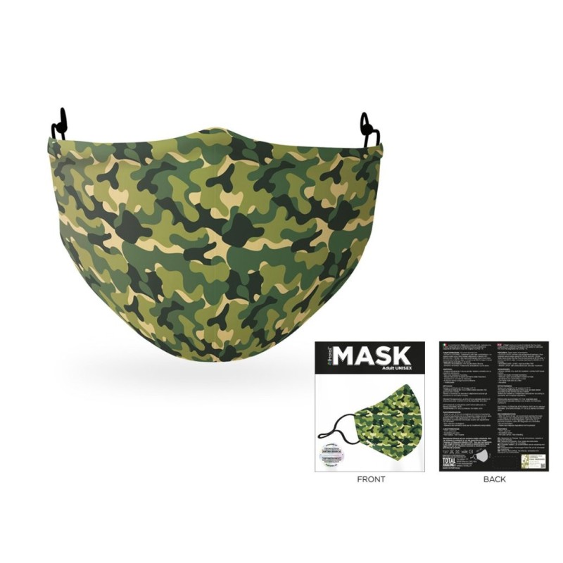 Máscara de cobertura de poliéster Camuflagem Máscara de cobertura de poliéster Camuflagem