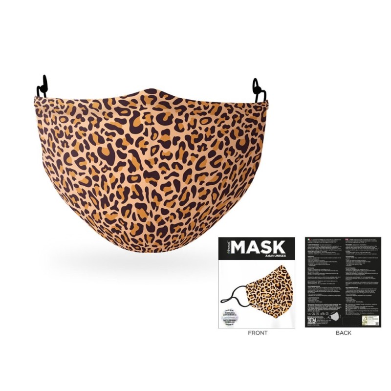 Máscara de cobertura de poliéster Leopardo Máscara de cobertura de poliéster Leopardo