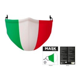 Mascherina copriviso in Poliestere bandiera italiana