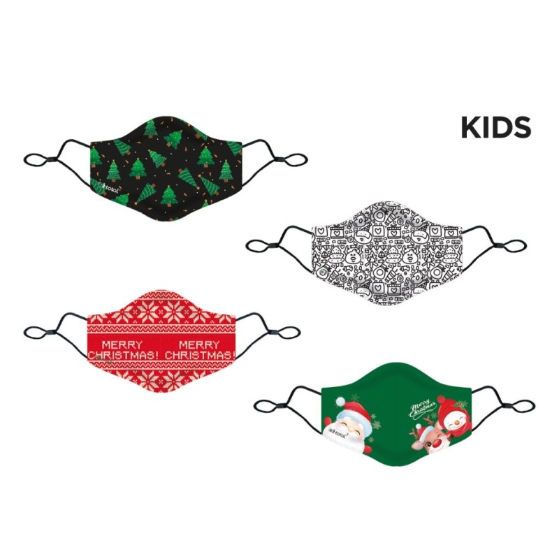 Mascherina Kids copriviso in Poliestere Christmas Mascherina Kids copriviso in Poliestere Christmas