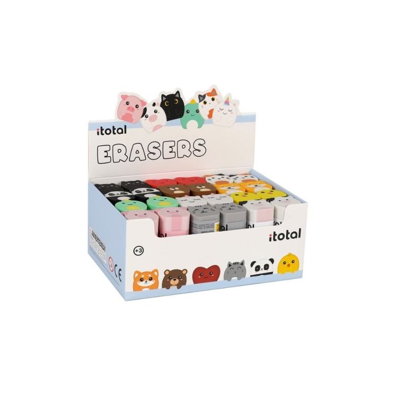 Gomas de borrar surtidas - expositor 24 uds Gomas de borrar surtidas - expositor 24 uds