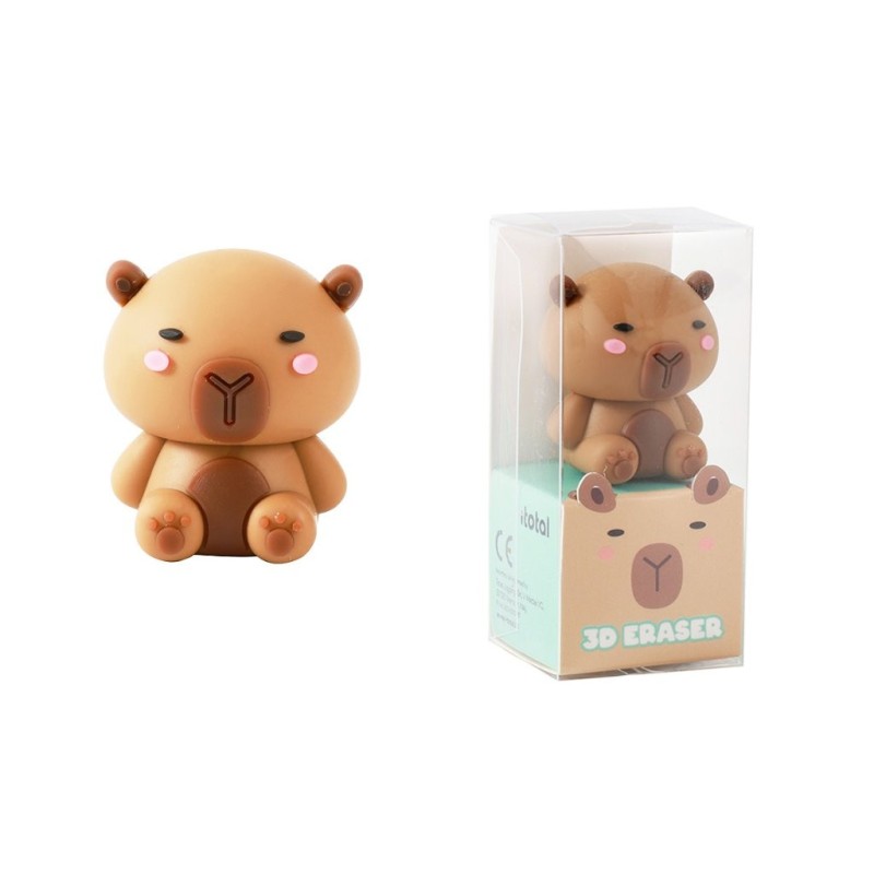Goma de borrar 3D CAPYBARA - expositor 24 uds Goma de borrar 3D CAPYBARA - expositor 24 uds