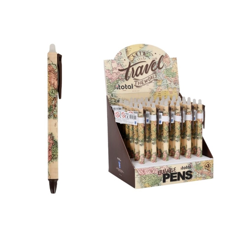 Bolígrafo Borrable OLD MAP - expositor 36 uds Bolígrafo Borrable OLD MAP - expositor 36 uds