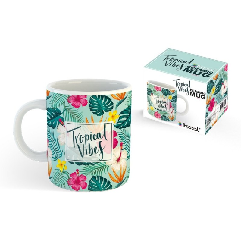 Taza de Cerámica TROPICAL VIBES Taza de Cerámica TROPICAL VIBES