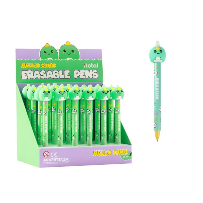 Bolígrafo Borrable 3D HELLO DINO - expositor 24 uds Bolígrafo Borrable 3D HELLO DINO - expositor 24 uds