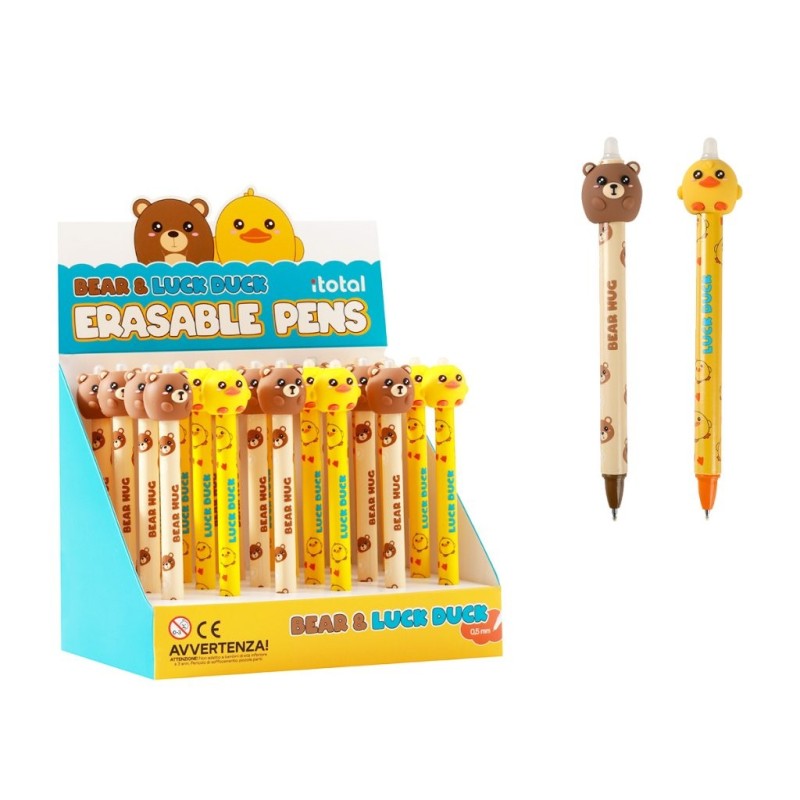Bolígrafo Borrable 3D BEAR & PIO PIO - expositor 24 uds Bolígrafo Borrable 3D BEAR & PIO PIO - expositor 24 uds