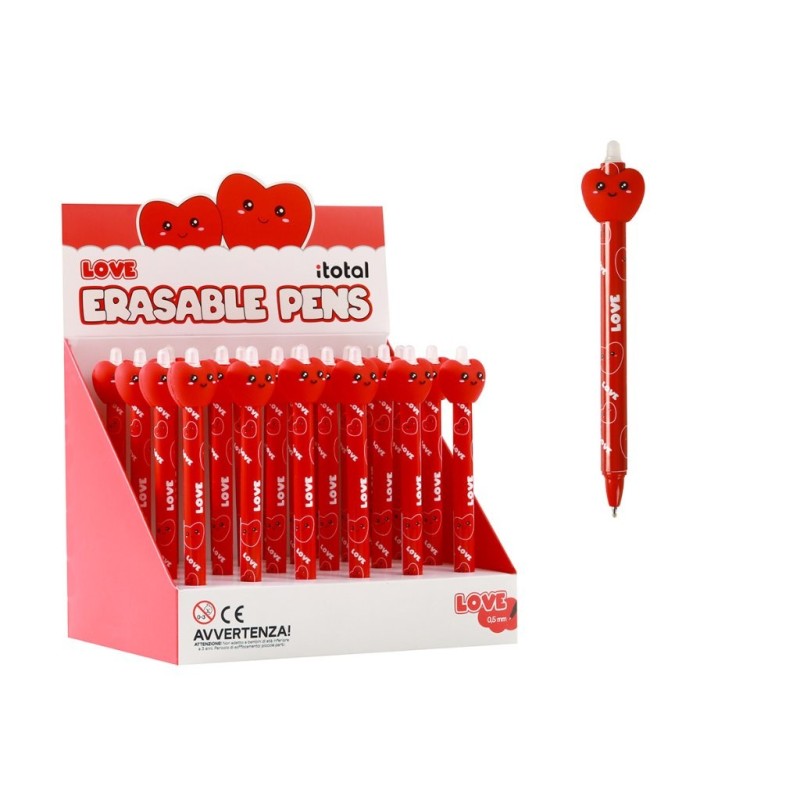 Bolígrafo Borrable 3D FOLLOW YOUR HEART - expositor 24 uds Bolígrafo Borrable 3D FOLLOW YOUR HEART - expositor 24 uds