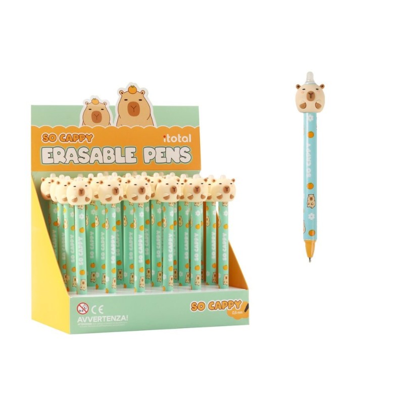 Bolígrafo Borrable 3D CAPYBARA - expositor 24 uds Bolígrafo Borrable 3D CAPYBARA - expositor 24 uds