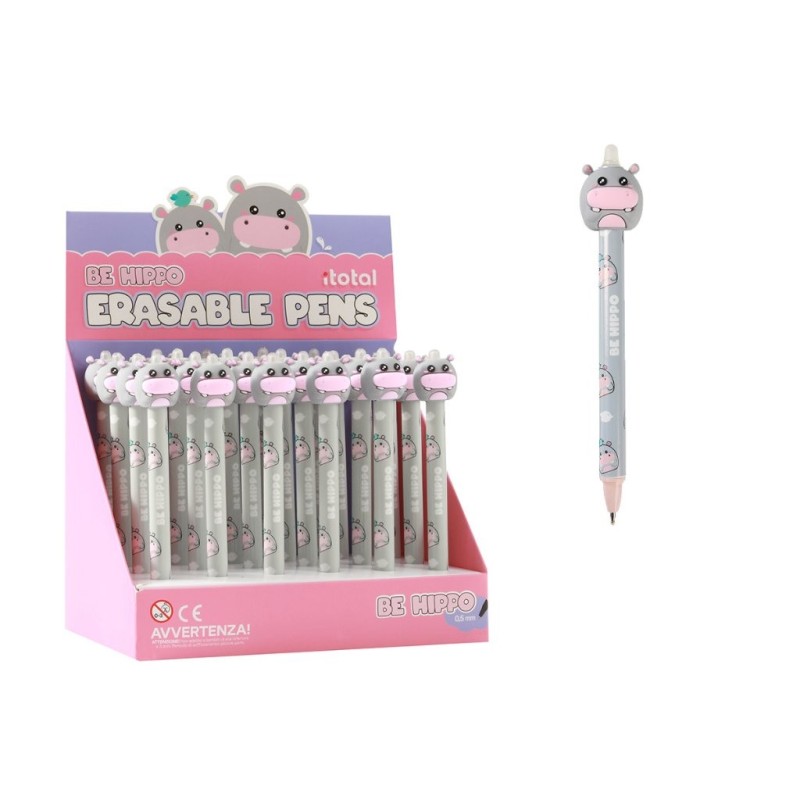 Bolígrafo Borrable 3D HIPPO - expositor 24 uds Bolígrafo Borrable 3D HIPPO - expositor 24 uds