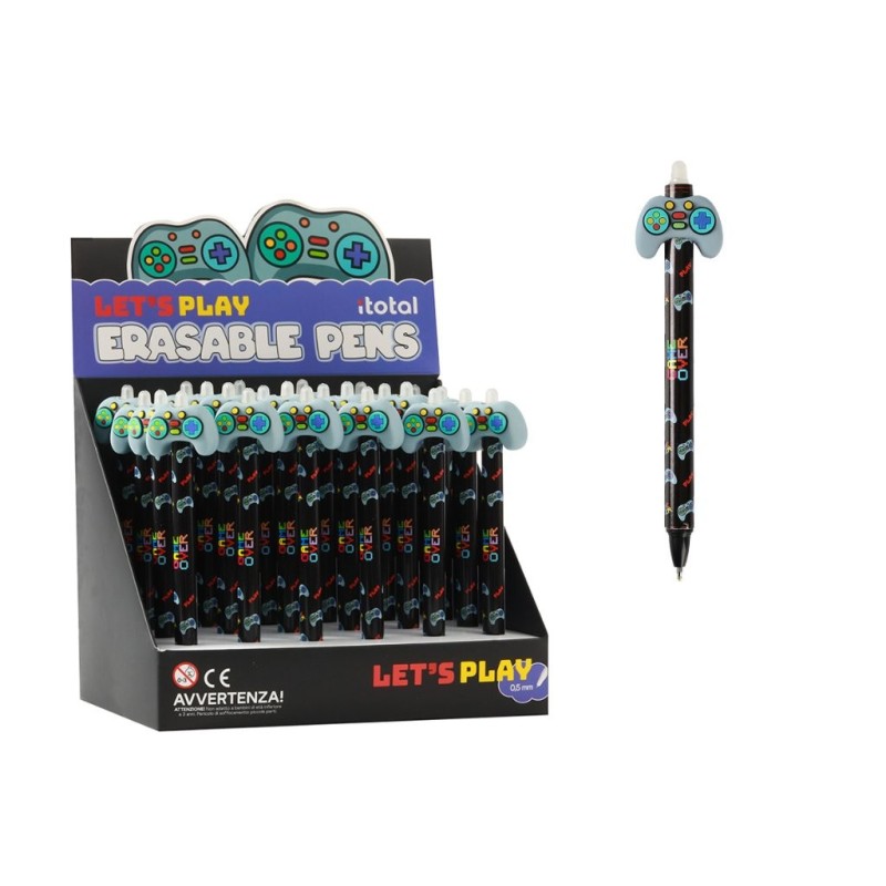 Bolígrafo Borrable 3D LET'S PLAY - expositor 24 uds Bolígrafo Borrable 3D LET'S PLAY - expositor 24 uds