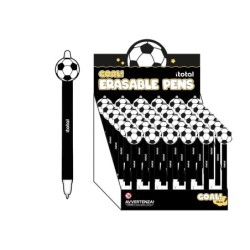 Bolígrafo Borrable 3D FOOTBALL - expositor 24 uds