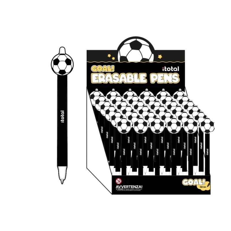 Bolígrafo Borrable 3D FOOTBALL - expositor 24 uds Bolígrafo Borrable 3D FOOTBALL - expositor 24 uds