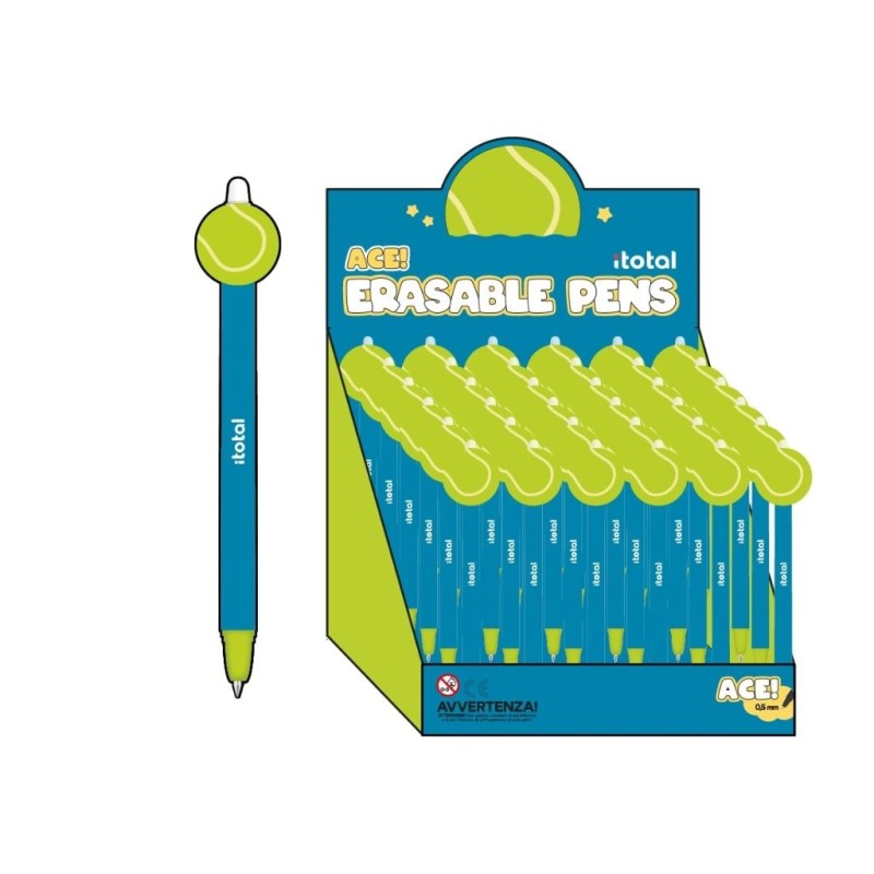 Bolígrafo Borrable 3D TENNIS - expositor 24 uds Bolígrafo Borrable 3D TENNIS - expositor 24 uds