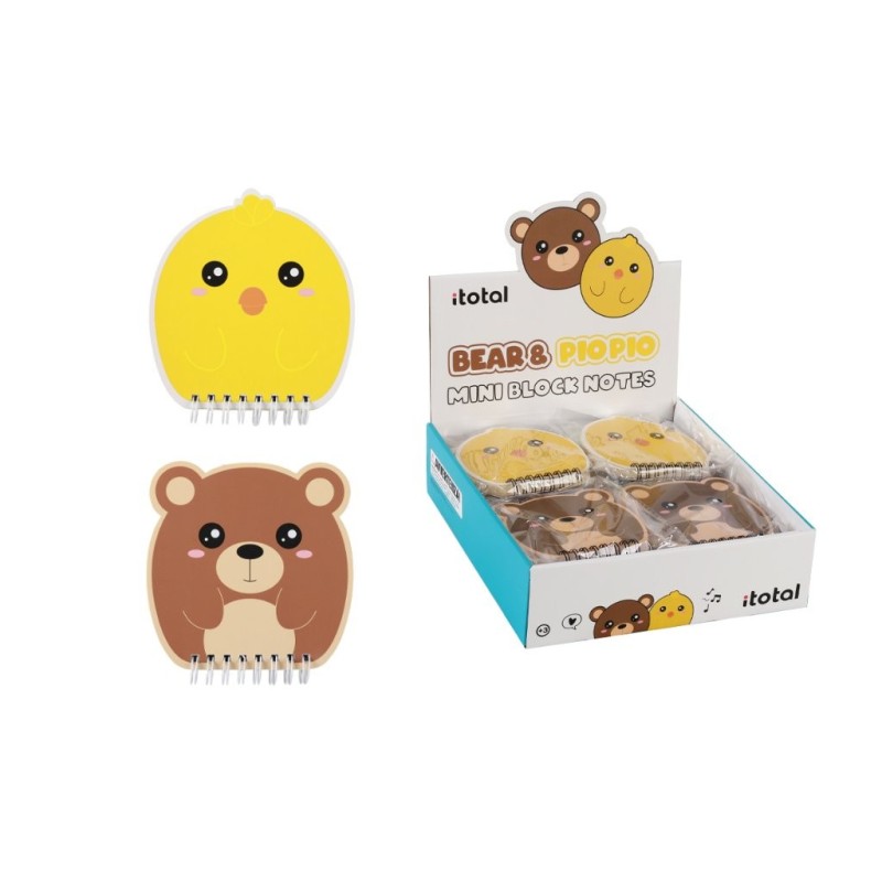Bloc de Notas BEAR & PIO PIO - expositor 24 uds Bloc de Notas BEAR & PIO PIO - expositor 24 uds