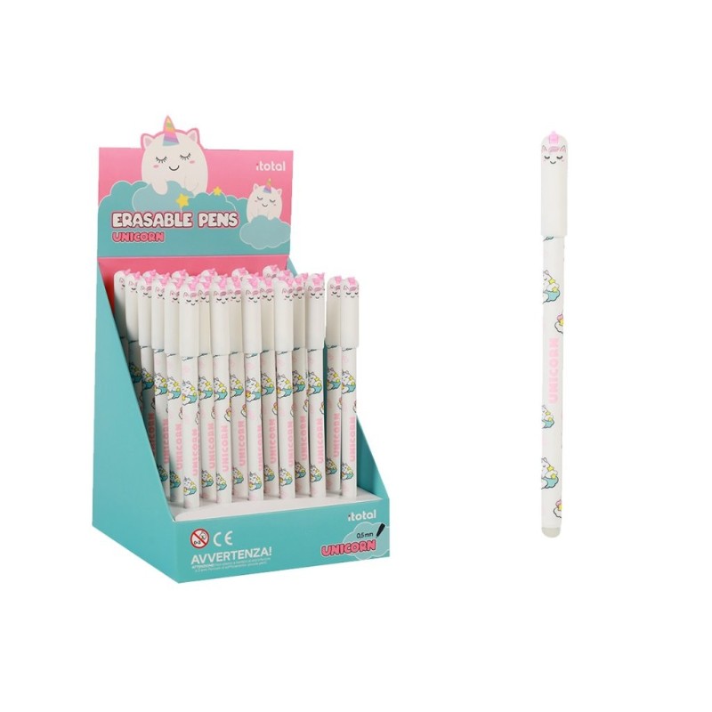 Bolígrafo Borrable con Tapa UNICORN - expositor 36 uds Bolígrafo Borrable con Tapa UNICORN - expositor 36 uds