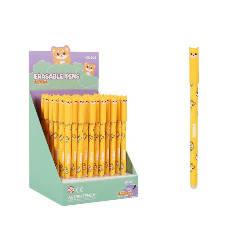 Bolígrafo Borrable con Tapa SHIBA - expositor 36 uds Bolígrafo Borrable con Tapa SHIBA - expositor 36 uds