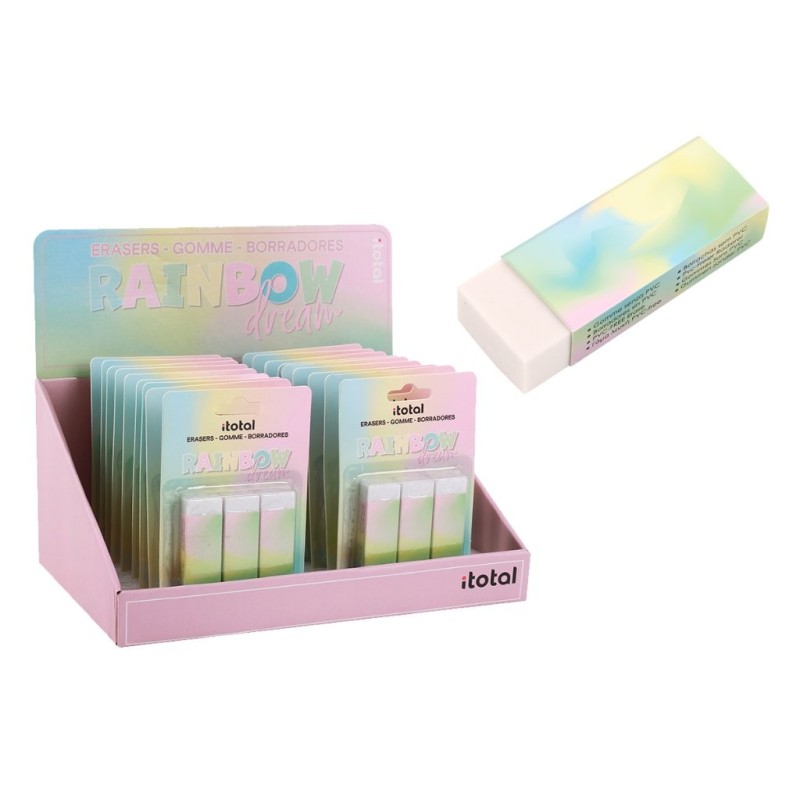 Goma de borrar RAINBOW DREAM - expositor 18 uds Goma de borrar RAINBOW DREAM - expositor 18 uds