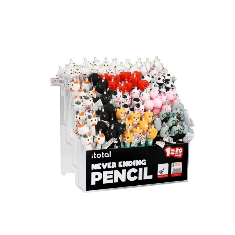Lápices Never Ending surtidos - expositor 144 uds Lápices Never Ending surtidos - expositor 144 uds