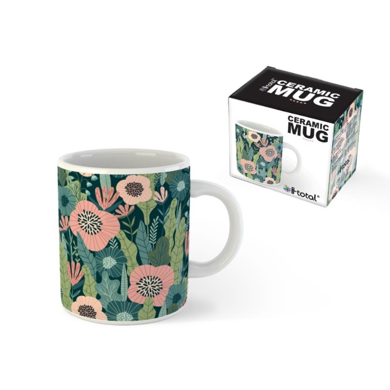 Taza de cerámica FLOWERS JUNGLE Taza de cerámica FLOWERS JUNGLE