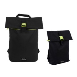 Mochila RPET 26 l detalles amarillo