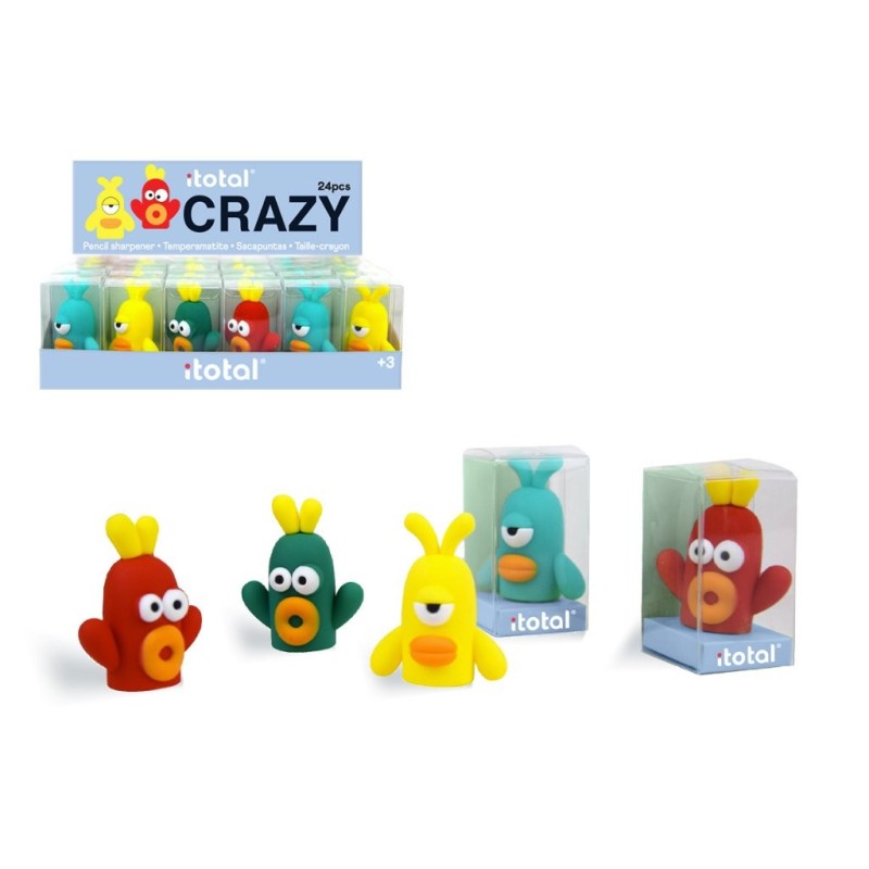 Sacapuntas Crazy - expositor 24 uds Sacapuntas Crazy - expositor 24 uds