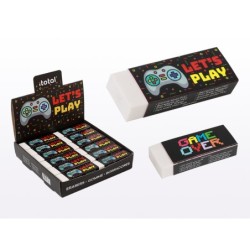 Goma de borrar LET'S PLAY - expositor 24 uds