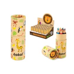 Crayones con estuche Kids ANIMALS - expositor 24 uds