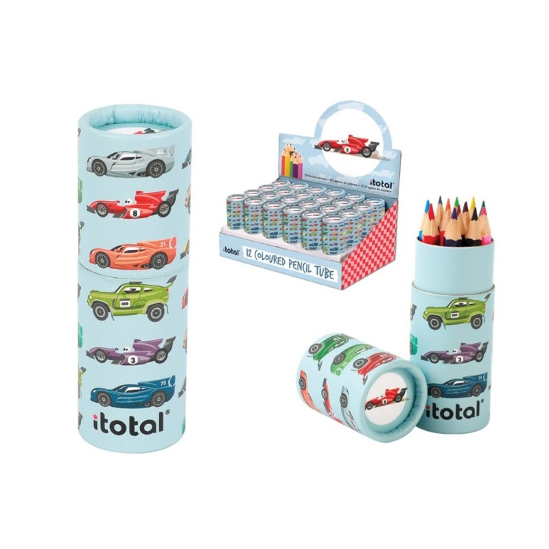 Crayones con estuche Kids CARS - expositor 24 uds Crayones con estuche Kids CARS - expositor 24 uds