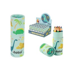 Crayones con estuche Kids DINO - expositor 24 uds