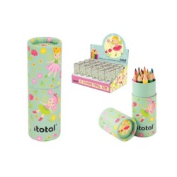 Crayones con estuche Kids FAIRY - expositor 24 uds
