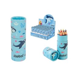 Crayones con estuche Kids SHARK - expositor 24 uds