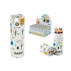 Crayones con estuche Kids TRUCK - expositor 24 uds