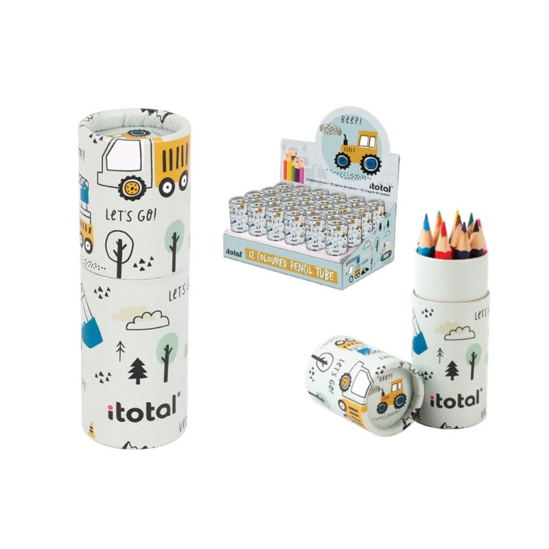 Crayones con estuche Kids TRUCK - expositor 24 uds Crayones con estuche Kids TRUCK - expositor 24 uds